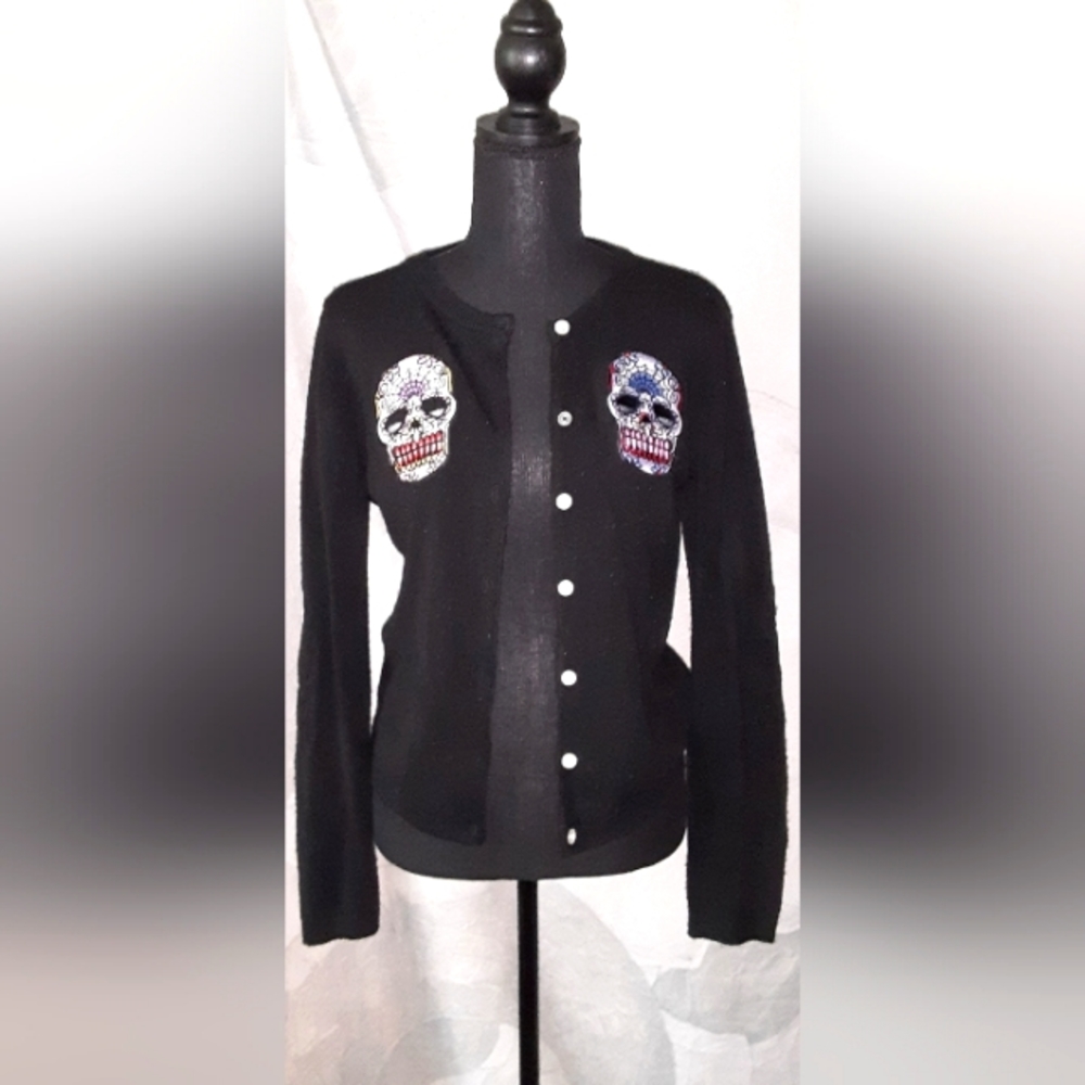 Lucky 13 Sugar Skull Cardigan